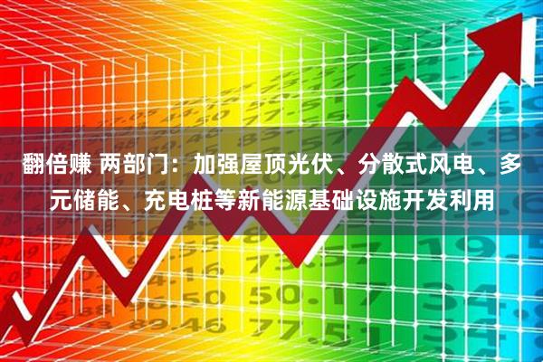 翻倍赚 两部门：加强屋顶光伏、分散式风电、多元储能、充电桩等新能源基础设施开发利用