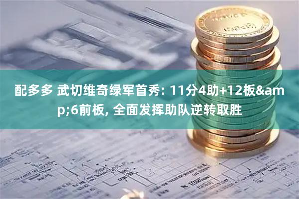配多多 武切维奇绿军首秀: 11分4助+12板&6前板, 全面发挥助队逆转取胜