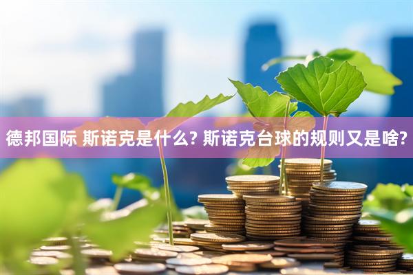 德邦国际 斯诺克是什么? 斯诺克台球的规则又是啥?